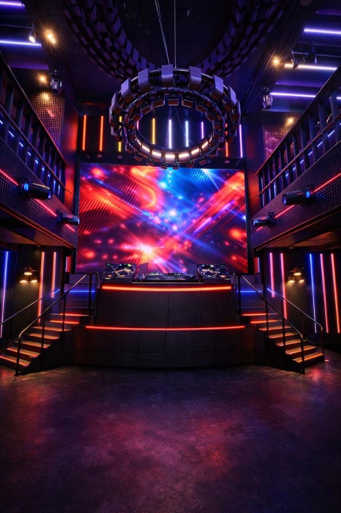 The Hell Pit — SINNERR Dance Floor with LED visuals